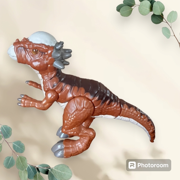 Vinatge Jurassic park world pachycephalosaurus dinosaur action Figure imaginext - Picture 1 of 5